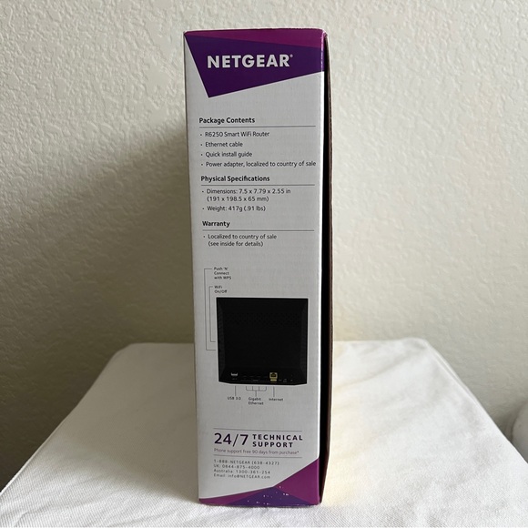 NETGEAR R6250 Smart Wi-Fi Router AC1600 Dual Band - Picture 4 of 4
